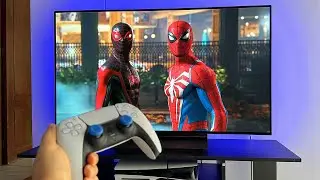 Spider Man 2 PS5 Slim Gameplay 4K 120hz HDR | LG OLED C4 48
