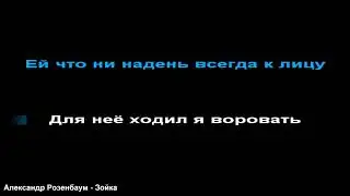 Александр Розенбаум - Зойка, КАРАОКЕ