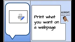 Print webpages without all the extra stuff