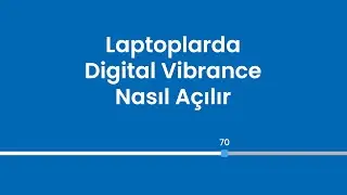 Laptoplarda Digital Vibrance Açma | ExWeiv