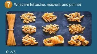 What are fettucine, macroni, and penne