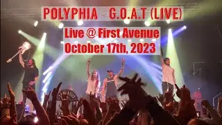 Polyphia - G.O.A.T Live 2023 @ First Avenue Minneapolis Minnesota