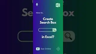 How to Create Search Box in Excel? 🔎 