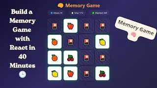 Build a Memory Game with React & Sass - 40 Minute Project 🧠