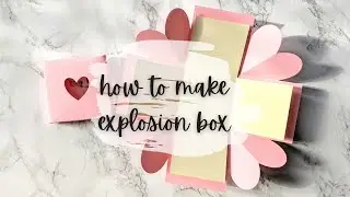 easy diy explosion box + free template | cricut tutorial | samantha ariel