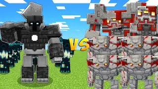 WARDEN ARMY vs REDSTONE GOLEMS