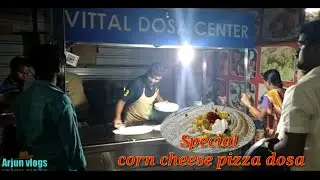 Arjun vlogs Chatan college road famous Vittal dosa center in hubballi