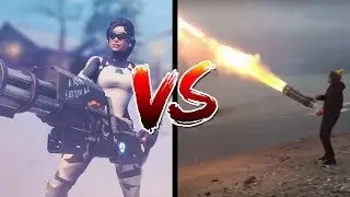 Fortnite Weapons in Real Life! (Minigun, Rocket Launcher, Sniper, Compact SMG And More!)