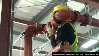 Fire Sprinkler Installation @ BCA, Singapore