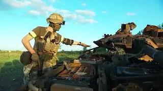 На Харківщині тероборонівці спалили найновіший російський танк Т90М