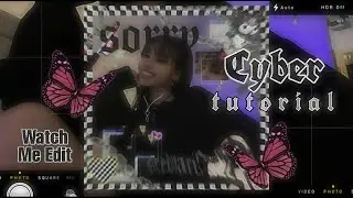 Watch Me Edit Cyber Aesthetic - PicsArt.˚ೃ