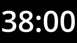 38 MINUTE TIMER with alarm - COUNTDOWN Clock Alarm