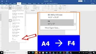 CARA UBAH UKURAN KERTAS MENJADI F4 MS WORD