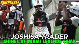 5-Star WR Joshisa Trader Shows Up and Shows Out at Miami Legends Camp