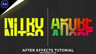 Rolling Text Animation Tutorial in After Effects | Typography Animation Tutorial