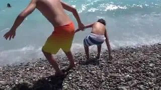 NICE, FRANCE  - Torture Beach or Do Americans have delicate feet? funny travel video