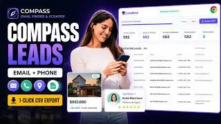 Compass Email & Phone Number Scraper Tutorial | Real Estate Agent Lead Research Tool | LeadStal