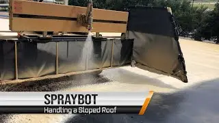 Spray Foam Roofing - Robot Applying Foam on a Sloped Roof