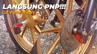 CARA PASANG VELG RING 14 DI SCOOPY RING 12 LANGSUNG PNP NO RIBET!!!