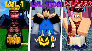 UPEI DO 1 AO 2550 E A CADA BOSS EU GIRO FRUTA MITICA NO BLOX FRUITS! ( FILME )