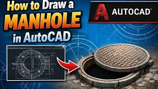 HOW TO DRAW A MANHOLE IN AUTOCAD