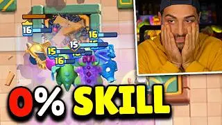 0% SKILL... TRENINO CIUF CIUF = 3 CORONE FACILI! 🚂 Clash Royale ITA