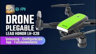 Drone Plegable LH-X28 Configuración Cámara WiFi y Vuelo