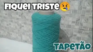 #VlogDeCrochê Fiz um Tapetão lindo // Meu barbante acabou?! 😔😓