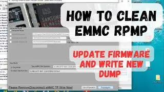 how to clean emmc RPMP and write new dump /imei solution