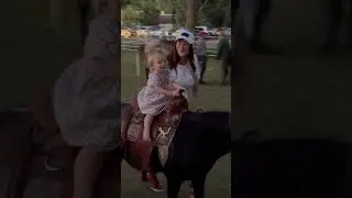 Baby Riding Pony For The First Time 