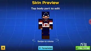 How to create Captain America from Captain America civil war on Pixel gun 3D