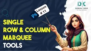 How to use Single Row & Column Marquee Tools in Adobe Photoshop