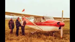 Außenlandung einer C182 im Jahr 1978