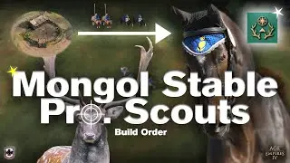 Age Of Empires IV -  Mongol Stable into Professional Scouts Build Order