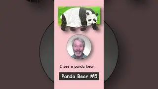 Part-5 "Panda Bear, Panda Bear, What Do You See?" #SHORTS  パンダくん、パンダくん、 なにみているの？ - ブライアン先生の英語絵本読み聞かせ