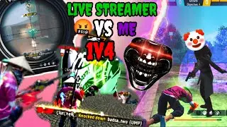 Distroy Live streamer 🤬 1v4 CS Rank grand master 🖥️ lobby🥵