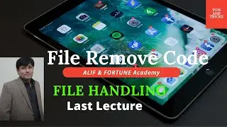 How to Remove the contents of file in C || C program to delete a file || Last Lecture