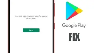 How To Solve Error Retrieving Information From Server In Play Store | How To Solve Error df-dferh-01