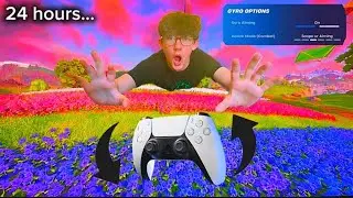 I played Fortnite on gyro settings for 24 hours…