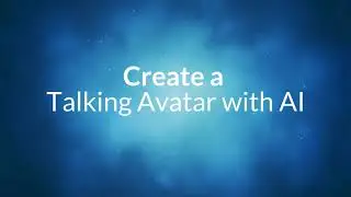 Creating a Talking Avatar using AI