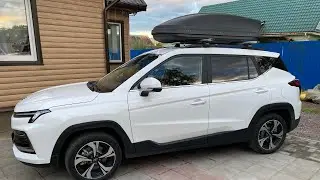 Устанавливаю Бокс на штатные рейлинги на Новый Москвич 3