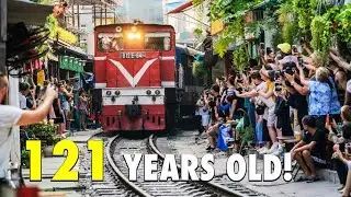 121 YEARS OLD Hanoi Train Street! 🚆🇻🇳