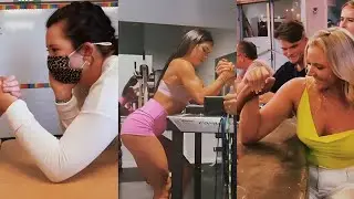 GIRLS vs BOYS - ARM WRESTLING 💪