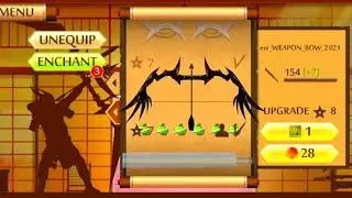 Shadow Fight 2 99999x More Critical Hit Enchantments in New Bow Weapon of 2024