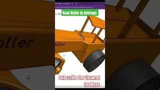 Road Roller in Onshape #onshape #youtubeshorts #shorts #subscribetomychannel #heavyvehicles