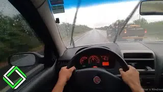 SIENA 1.4 NA ESTRADA + CHUVA!!!
