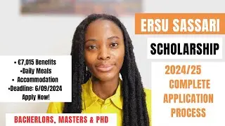 ERSU SASSARI 2024/25 CALL FOR APPLICATIONS | FULLY FUNDED SCHOLARSHIPS IN ITALY