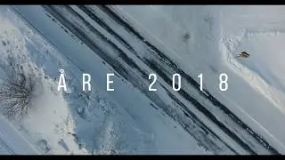 Drone shots of skiing in Åre, Sweden - 2018