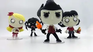 Don't Starve Funko Pops - Wilson, Willow, Wendy, and Webber