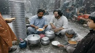 SNOW STREET FOOD IN AFGHANISTAN | Heavy SNOWFALL Street Food in KABUL Afghanistan